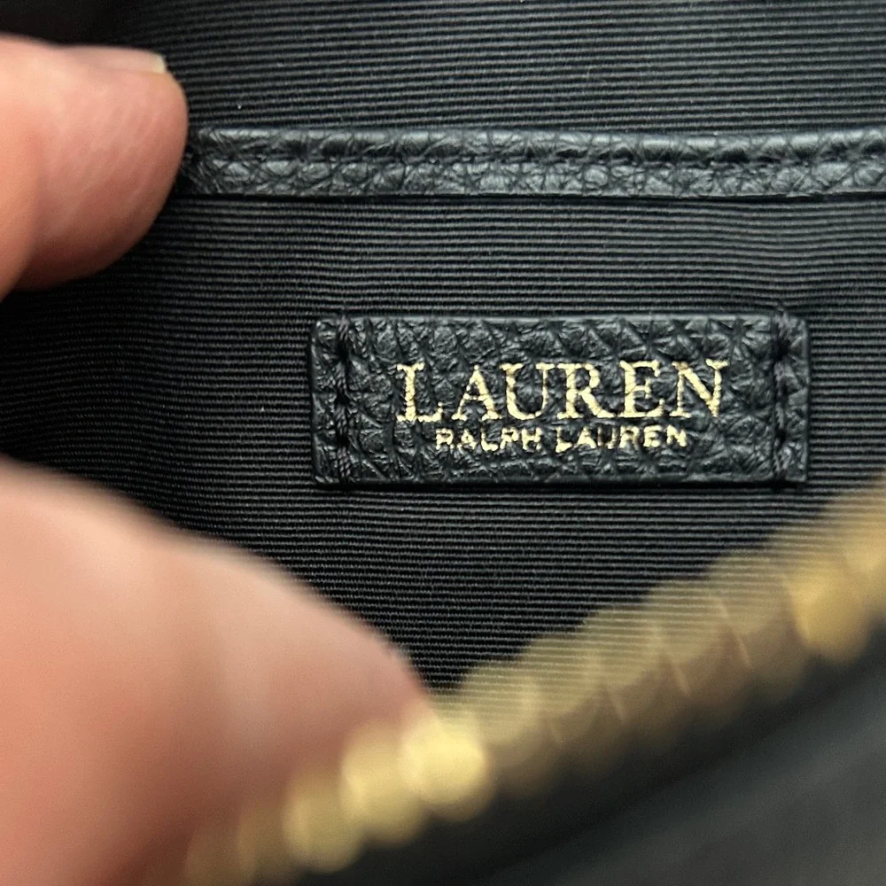Ralph Lauren Black Leather Clutch - Picture 3 of 4